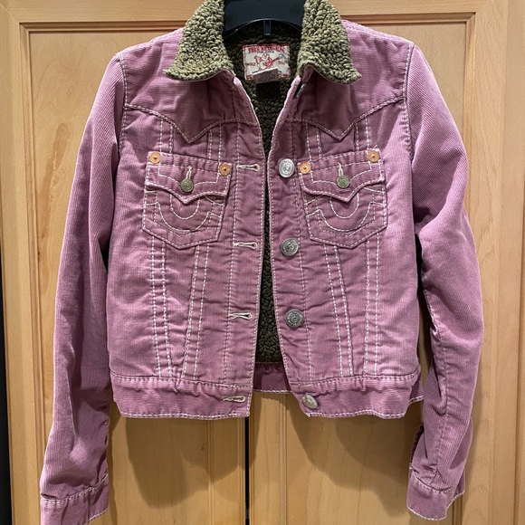 True Religion Jackets & Blazers - True Religion Jimmy Big T Sherpa Corduroy Jacket M